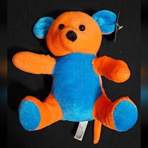 blue and orange rat plush